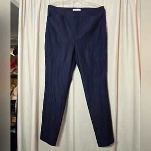 Nine West Slim Ankle Navy Blue Pants Sz 16 Long Stretchy
